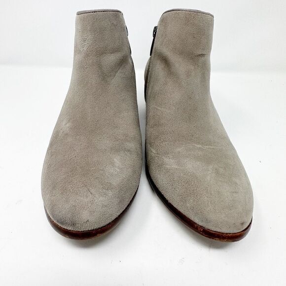 Sam Edelman Suede Ankle Bootie Petty Gray Size 10 W - Picture 6 of 10